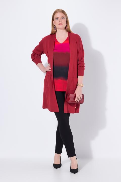 Image du produit Ulla Popken Cardigan coupe ouverte et longue, en maille fine et douce (46, 48)