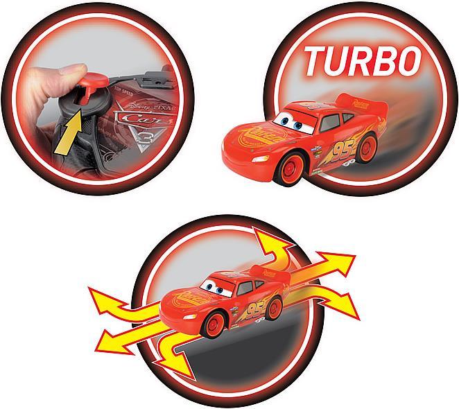 Actual product image Dickie RC Turbo Racer Lightning McQueen
