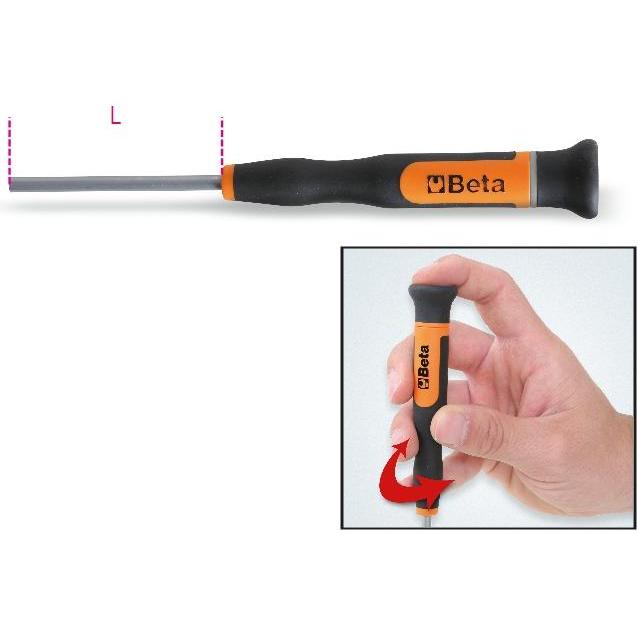BETA, Cacciavite, 012570087 Mikro-Schraubendreher 6-seitig 5 mm