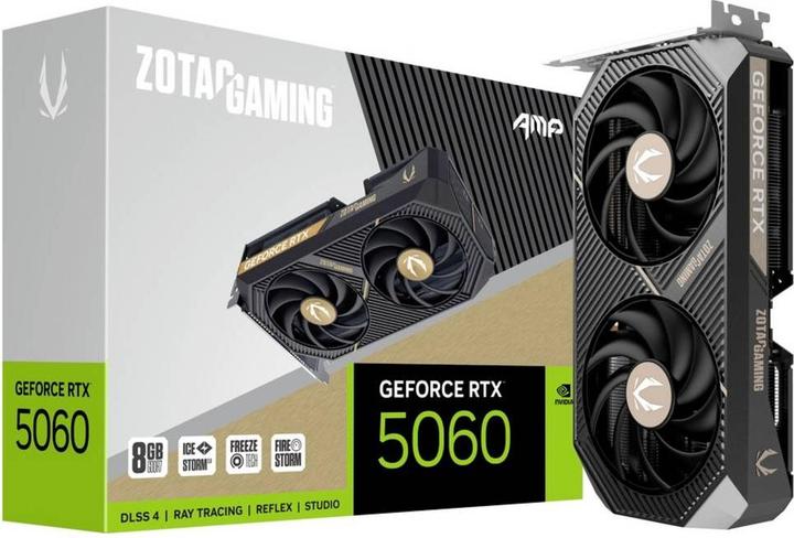 Actual product image Zotac RTX 5060 AMP 8GB GDDR7 HDMI 3xDP (8 GB)