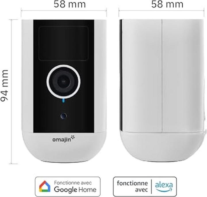 Image du produit Omajin Caméra réseau OMA-OWC-01-UE + 64 Go MicroSD (2560 x 1440 Pixels)