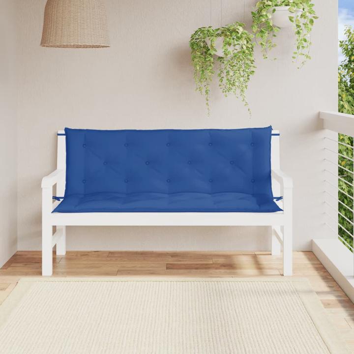 Actual product image vidaXL Garden bench cushions 2 pcs. O x ford fabric (150 x 50 x 7 cm)