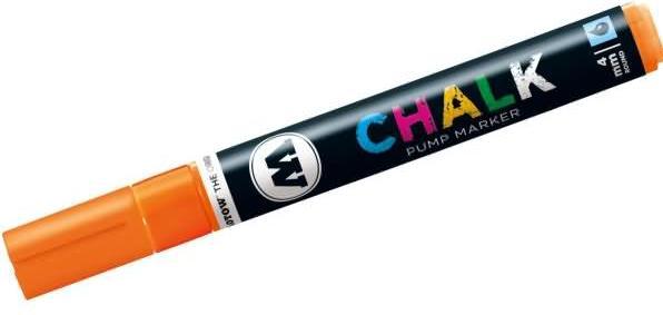 Produktbild Molotow Windowmarker Pump Marker Chalk nachfüllbar 4mm neonorange (Neonorange, 4 mm, 1 x)