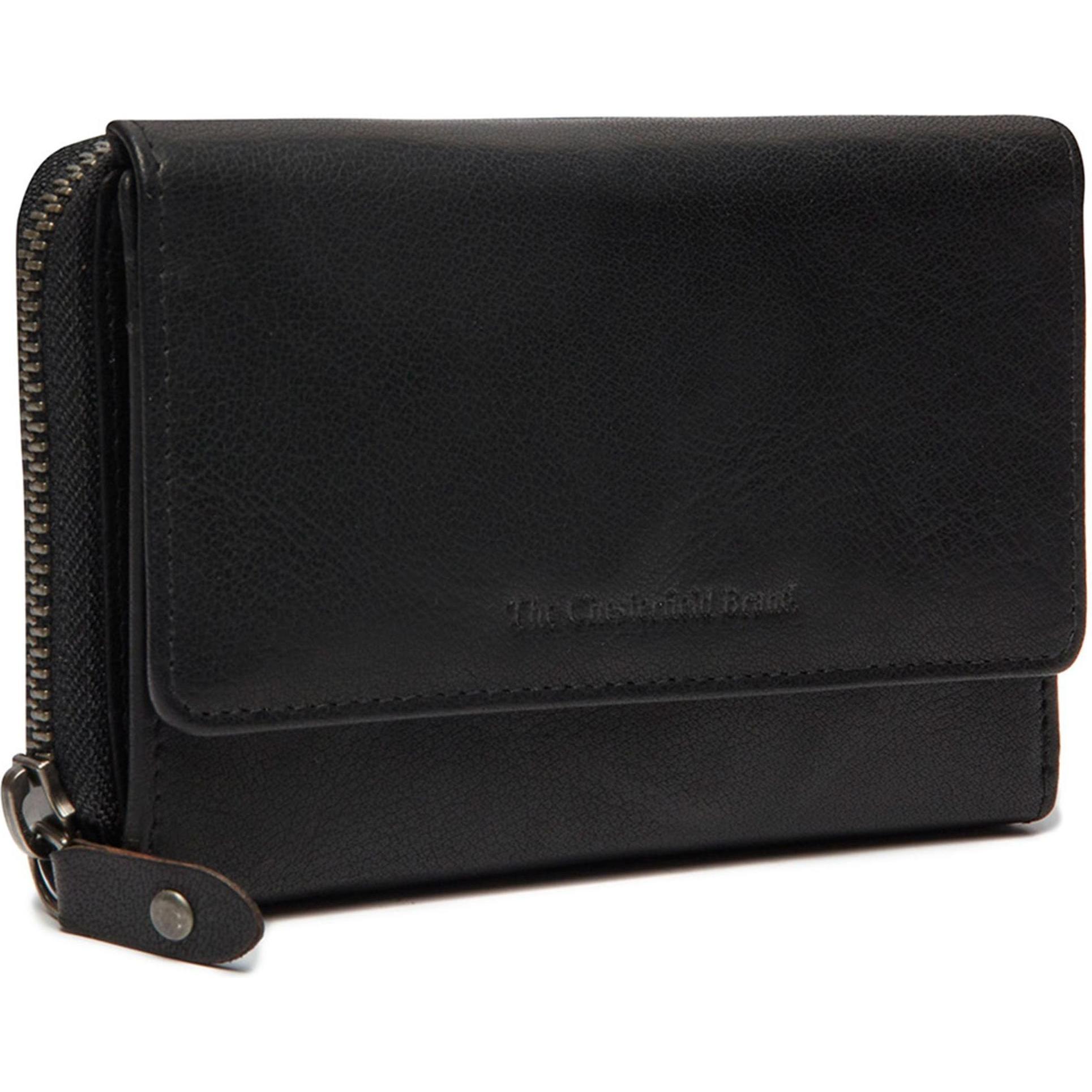 The Chesterfield Brand, Damen, Portemonnaie, Antique Buff Geldbörse RFID Schutz Leder 14 cm, Schwarz