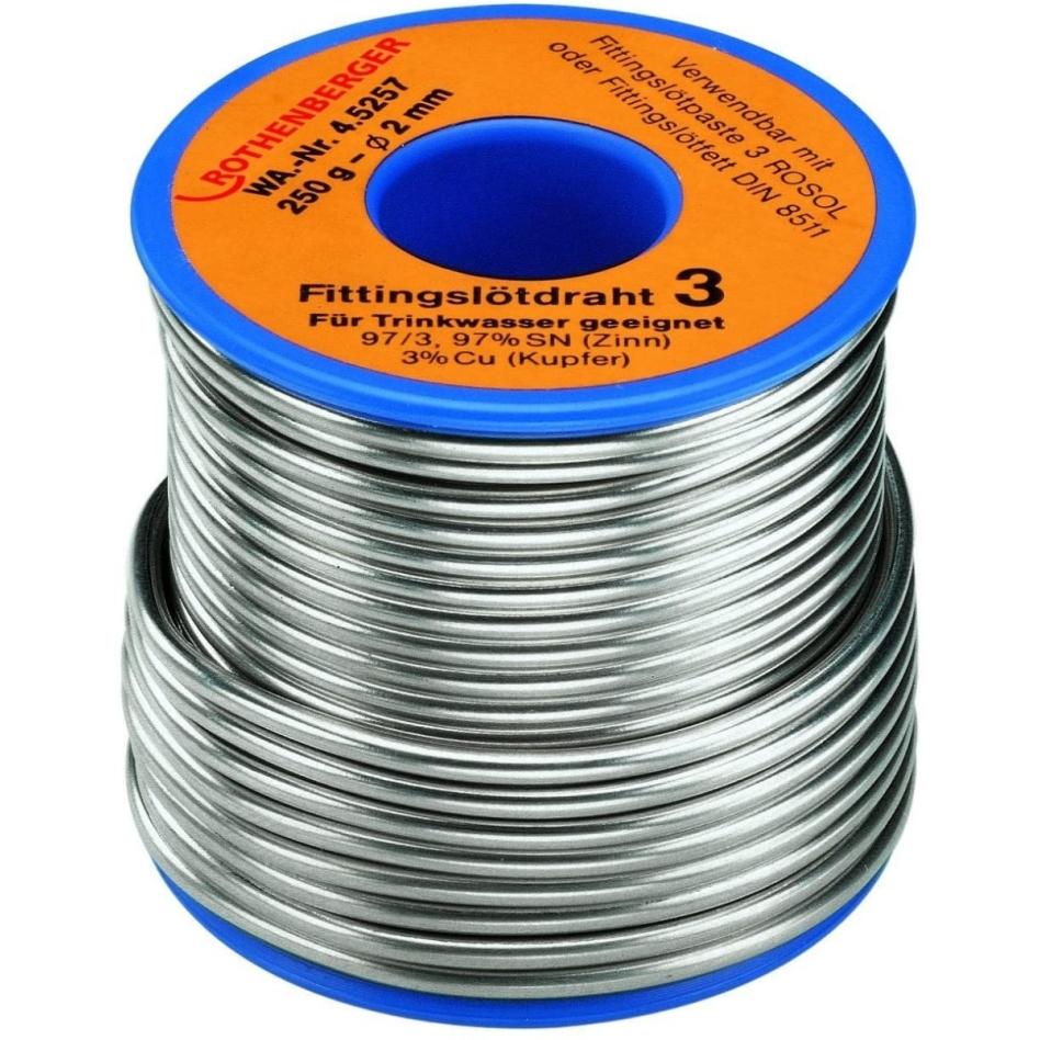 Rothenberger Filo di saldatura Ø 3 mm 250 g, Accessori per saldatore