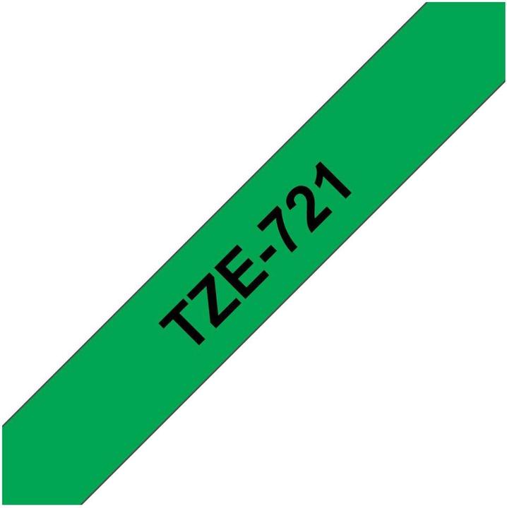 Brother Tze-721 (0.90 cm, Grün, Schwarz)