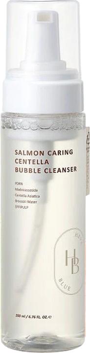 Actual product image Heveblue Salmon Caring Centella Bubble Cleanser (Cleansing lotion, 200 ml)
