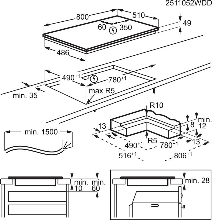 Actual product image Electrolux Gk80tsilo (80 cm, Induction hob)