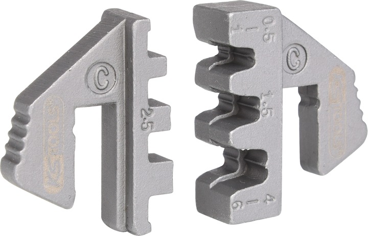 Image du produit KS Tools Paire de matrices de sertissage pour cosses plates 4,8 et 6,3 mm, Ã˜ 0,5