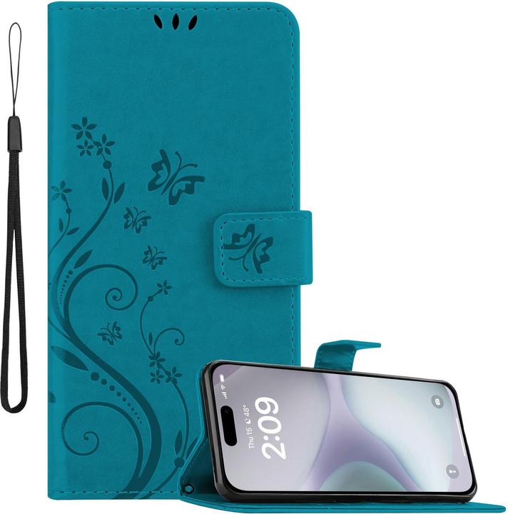 Produktbild Cadorabo Hülle für iPhone 16 mit Blumen Muster (Apple iPhone 16)