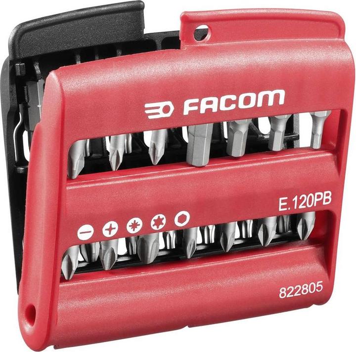 Immagine prodotto Facom Set di bit 28 pezzi E.120PB Cross (Chiave a brugola, Esagono incassato TX)