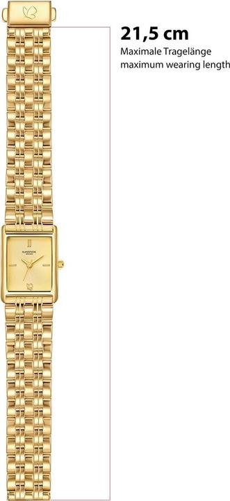Actual product image Glanzstücke München Damen Quarzuhr gelbgold Edelstahl gelbgold - 38052 (22 mm)