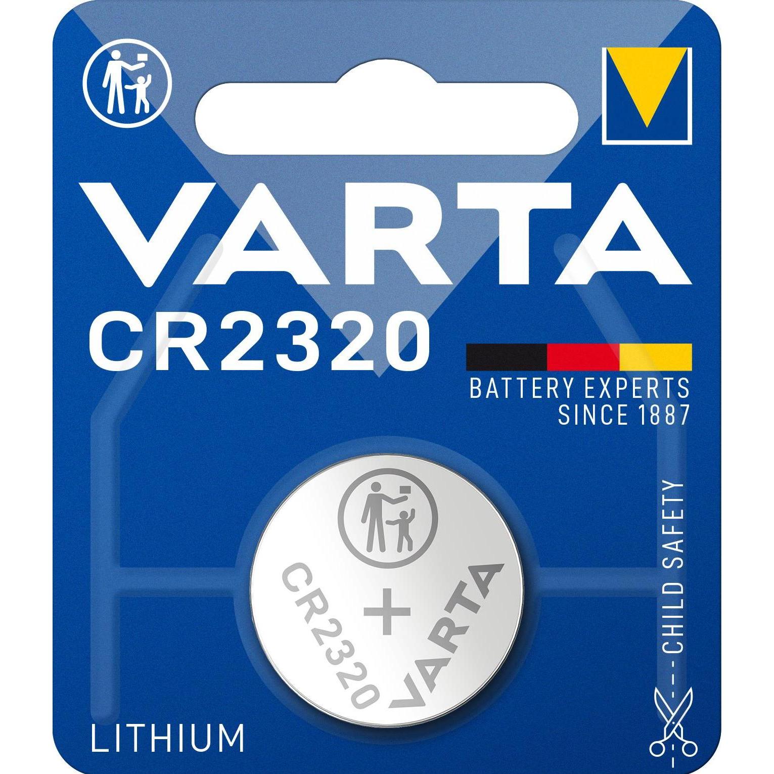 Varta Electronics CR2320 (1 Stk., CR2320, 135 mAh), Batterien + Akkus