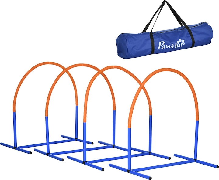 PawHut Hund Agility Set mit Tragetasche (One Size, Agility)