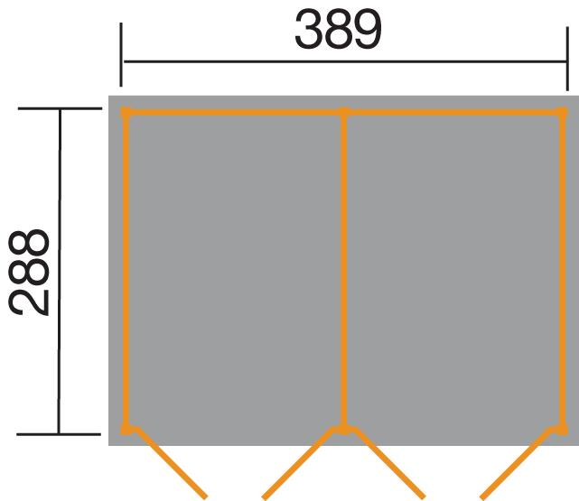 Produktbild Weka Holzbau Lagerhaus 607 Variante 3