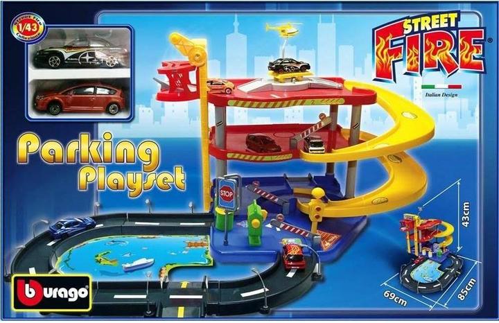 Actual product image Bburago Garage set with 2 cars