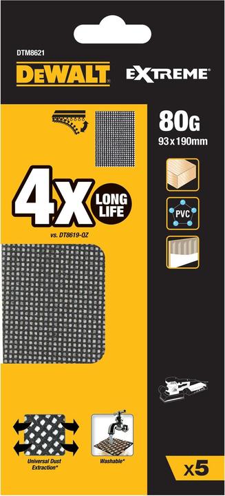 Image du produit DeWalt Grille abrasive (80)