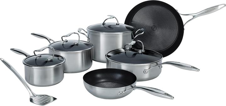 Circulon Non-Stick Cookware Set with Lifetime Guarantee (Pan set + pot set, Stainless steel)