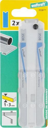 Produktbild wolfcraft 2 Stichsägeblätter HSS L=130mm U-Schaft