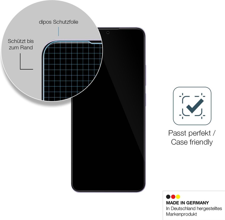Actual product image Dipos Anti-Shock Screen Protector Clear (1 Piece, Xiaomi Poco M4 5G)