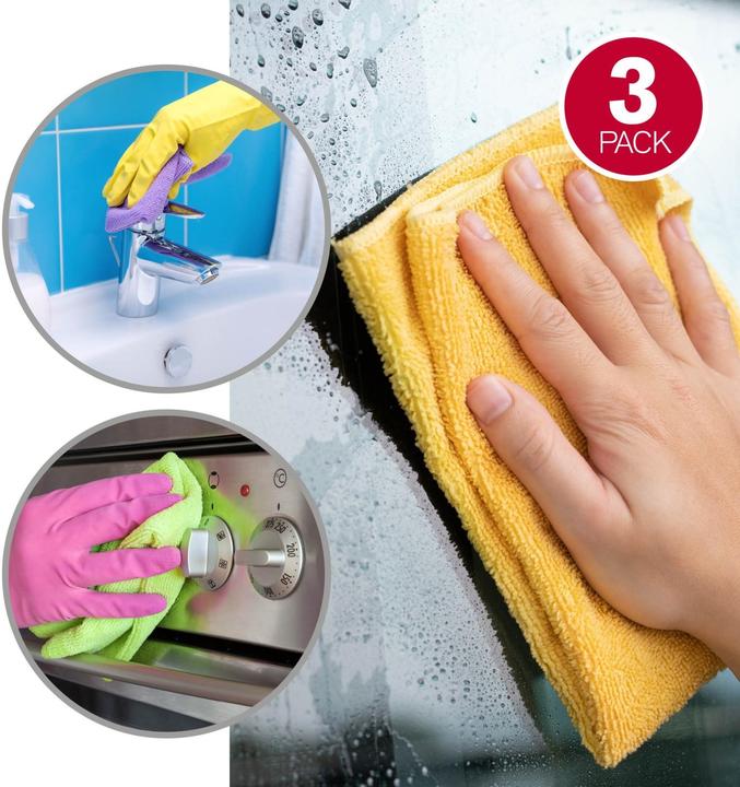 Actual product image Dirt Devil Cloth MF 3pc 30x30 4ass 8clr (3 pcs.)