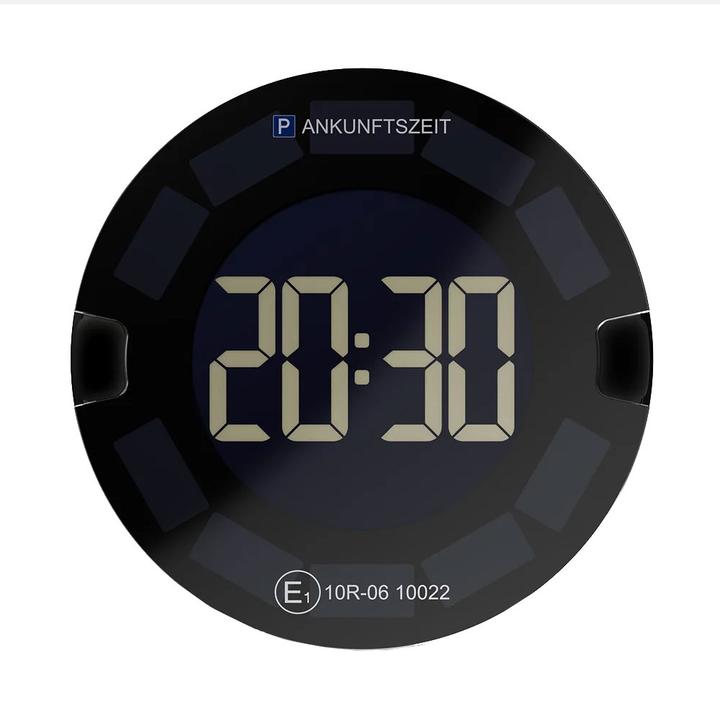 Produktbild Ooono P-DISC 3 (New) - Elektronische Parkscheibe Solar mit Zulassung fürs Auto - Automatische Digita