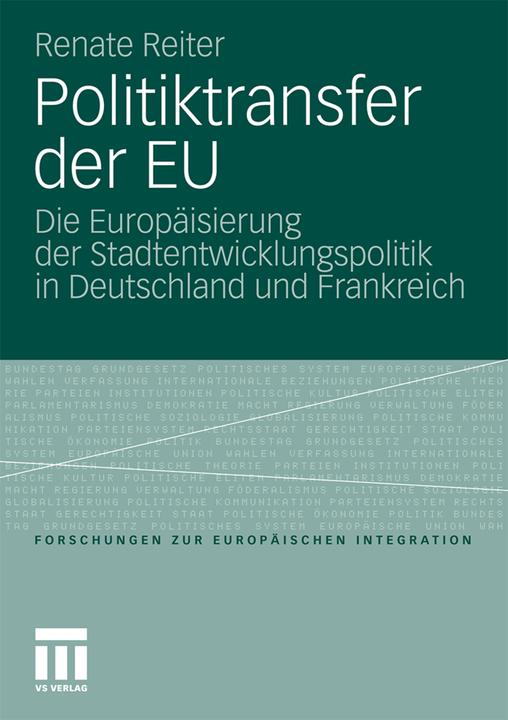 Produktbild Politiktransfer der EU (Deutsch, Renate Reiter, 2010)