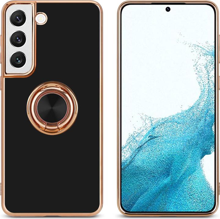 Actual product image Cadorabo Case for Samsung Galaxy S22 PLUS in TPU with camera protection and ring LM089 Style (Samsung Galaxy S22+)