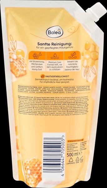 Actual product image dm Balea Milk honey (Liquid soap, 500 ml)