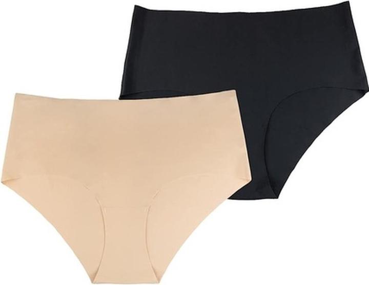 Produktbild Bye Bra Invisible High Brief Nude + Black (S, 2er Pack)