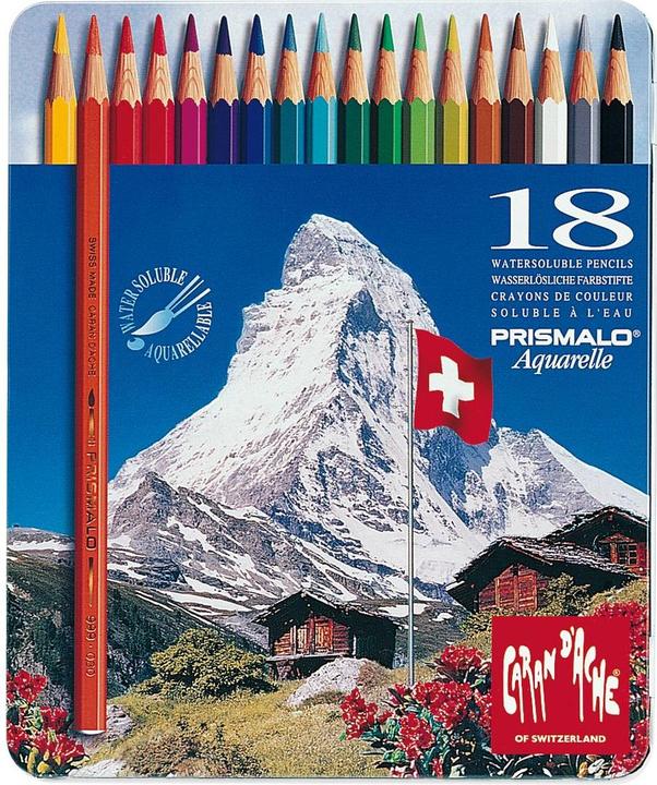 Produktbild Caran d'Ache Prismalo Aquarelle Metallschachtel (18x)
