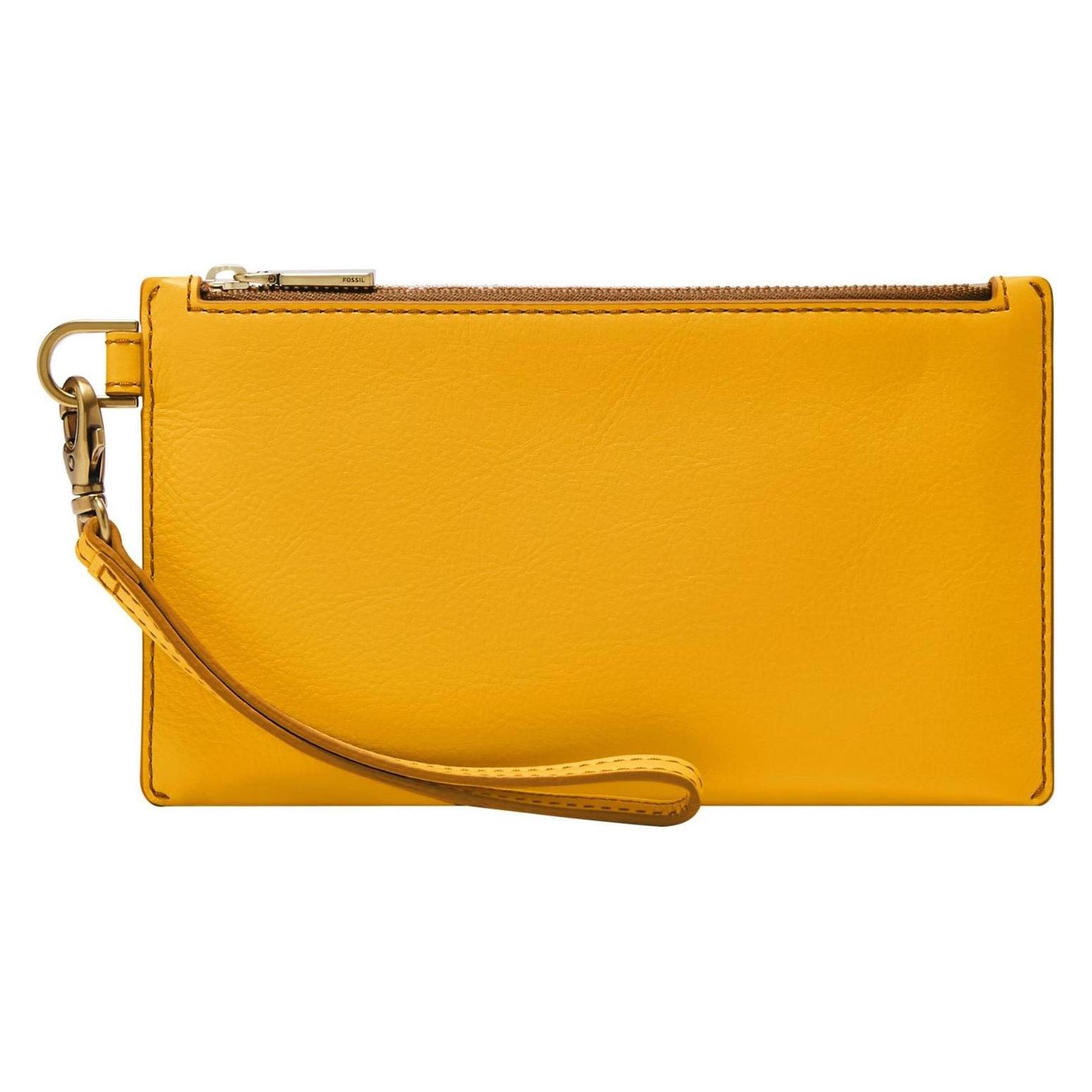 Fossil, Damen, Handtasche, Gift Wristlet, Gelb