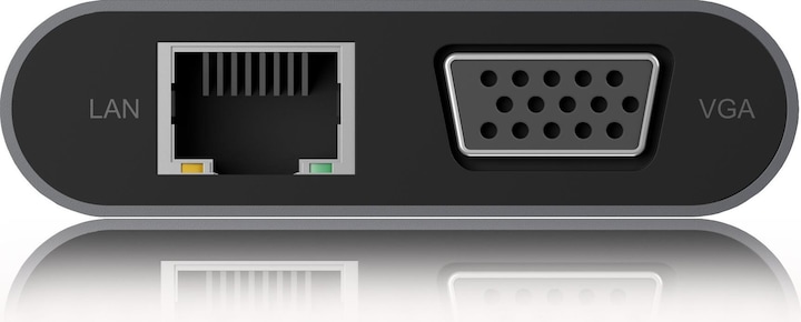 Actual product image Icy Box IB-DK4040-CPD - USB Type-C mini Dock PD (USB-C, 10 Ports)