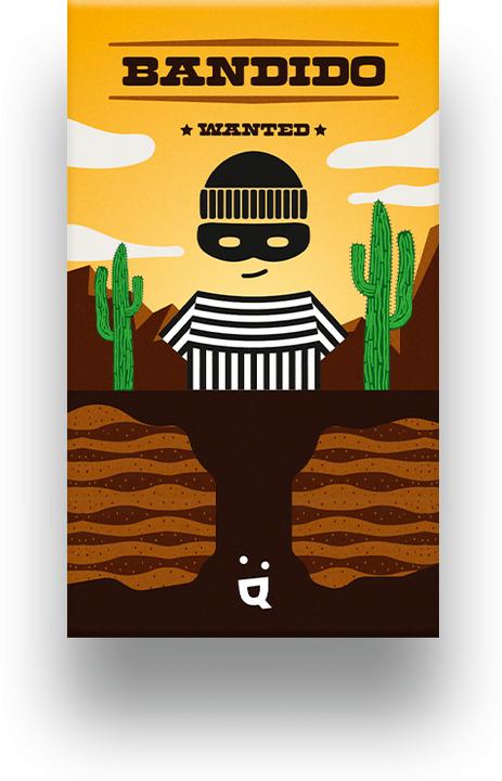 Actual product image Helvetiq Bandido (Dutch, English, French, German, Italian, Spanish, 1 - 4 Players)