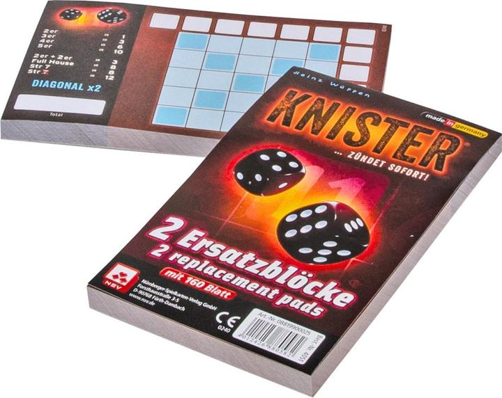 Actual product image Crackle extra blocks sheet (German, 1 - 12 Players)