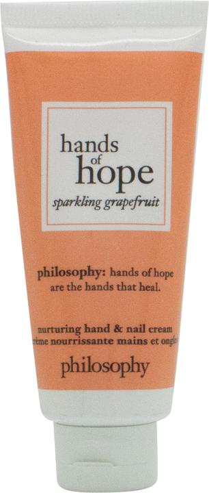 Actual product image philosophy Hands of Hope Hand and Nail Cream Sparkling Grapefruit 1 Ounce (30 ml)