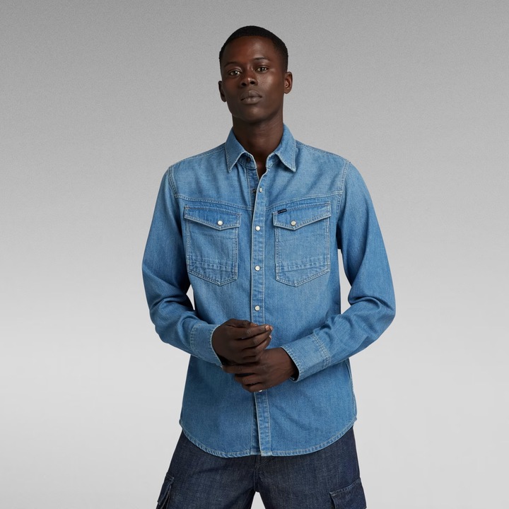 Produktbild G-Star chmal gechnittene jean-überhemd g-tar (S)