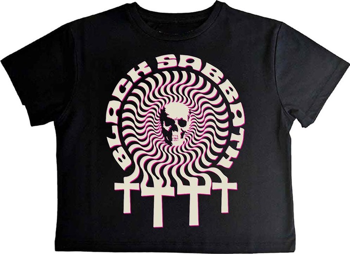 Black Sabbath Hypnotic Skull Crop Top (Girlie)