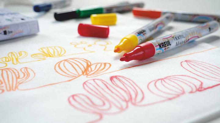 Actual product image Kreul Textile Marker fine Set of 6 (6x)
