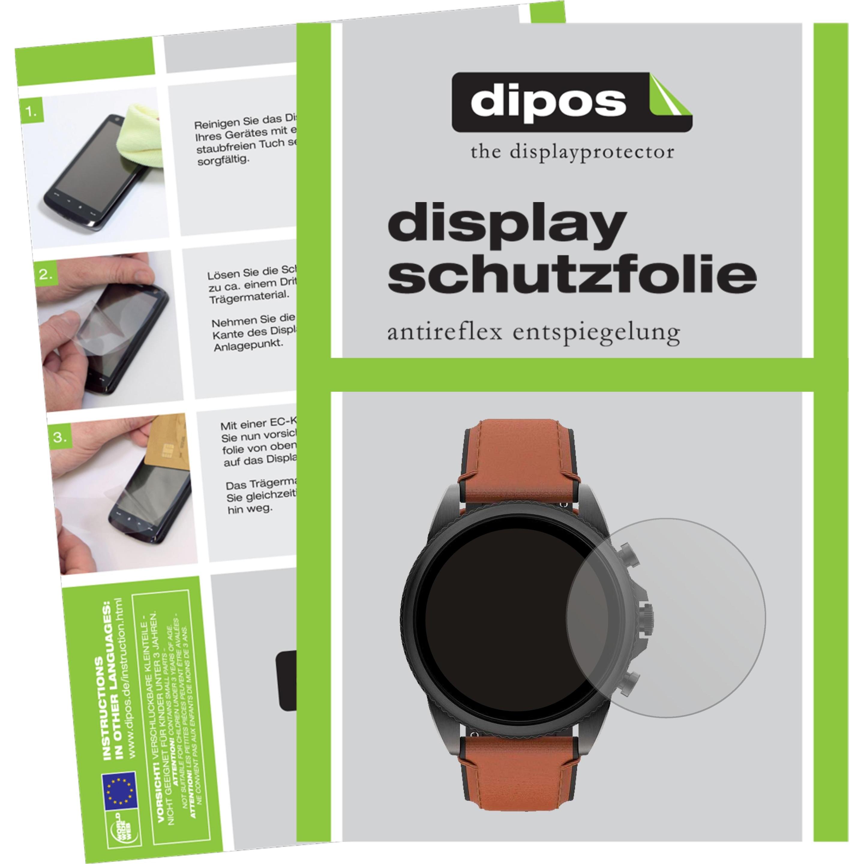 Dipos Displayschutzfolie Antireflex, Smartwatch Schutzfolie, Transparent
