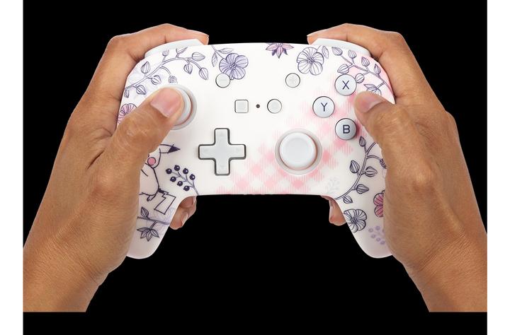 Actual product image PowerA Enhanced Wireless Controller Pikachu Garden (Switch OLED, Switch Lite, Switch)