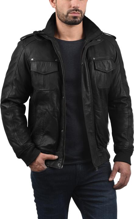 Immagine prodotto Solid Camash Giacca In Pelle Giubotto Di Pelle Giacche Da UomoCon Collo Alto Vera Pelle (XL)