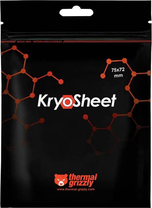Actual product image Thermal Grizzly Kryosheet -75 x 72 mm (0.20 mm)