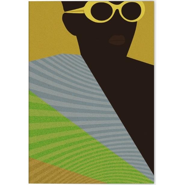 Gerstenberg, Grusskarte + Briefpapier, Farbenfrohes Afrika - Motiv: Moderne Tunika (5 Stk.)
