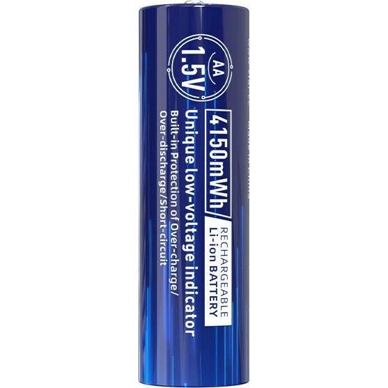 Xtar Wiederaufladbare Batterien R06 / AA 1 5V 2500mAh (Box mit 4 Stück) mit Schutz (4 pz., AA, 2500 mAh), Batterie + pile