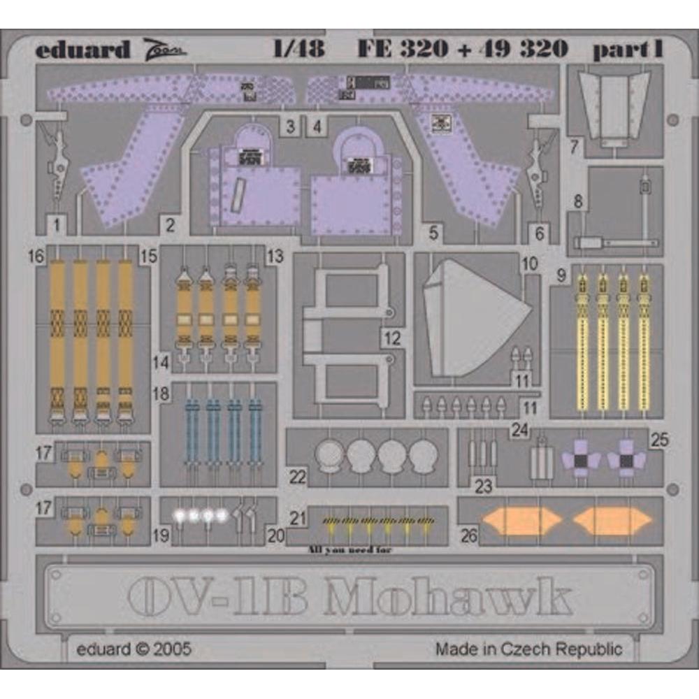 Eduard OV-1B Mohawk für Roden Bausatz