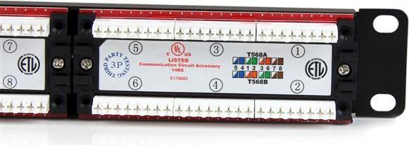 Productafbeelding StarTech 24 POORT 1U CAT6 PATCHPANEEL