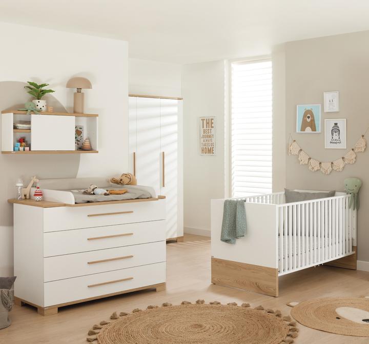 Paidi Yolanda Kinderbett und Wickelkommode (Wickelkommode, Babybett)
