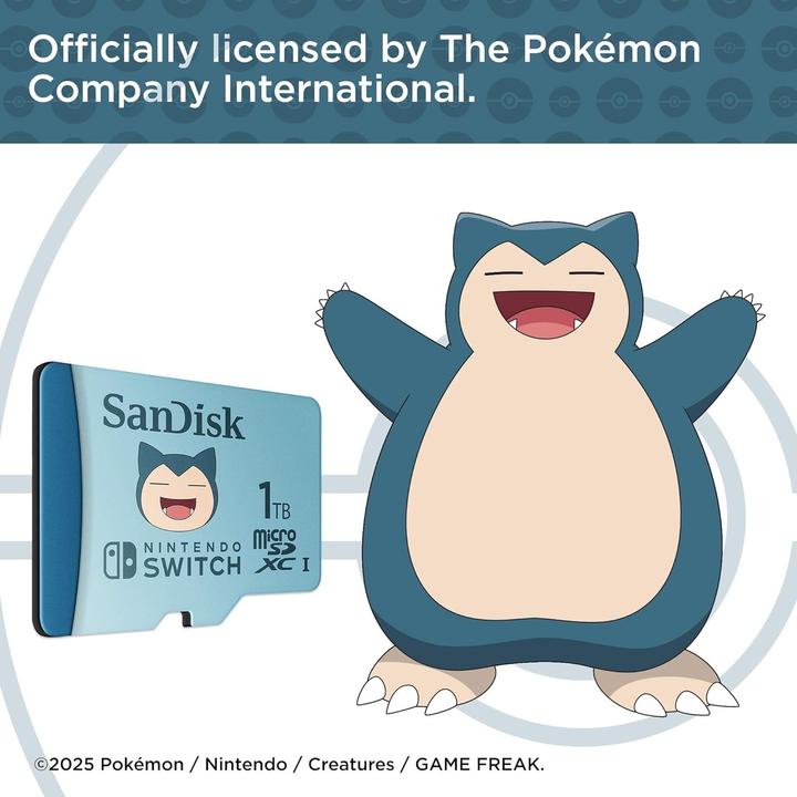 Actual product image SANDISK Nintendo Pokémon (1000 GB, microSDXC, U3, UHS-I)