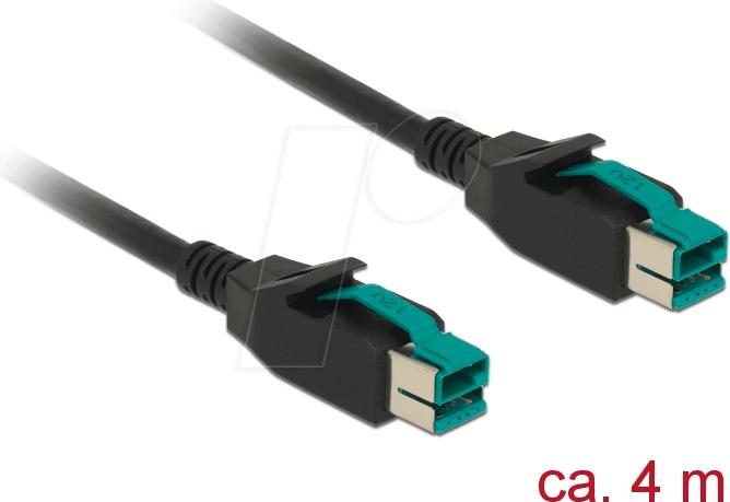 Produktbild Delock 85495 PoweredUSB Kabel Stecker 12 V (4 m)